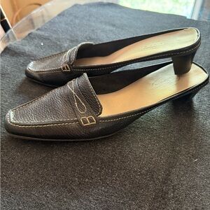 Talbots Black Leather Women's Loafers
